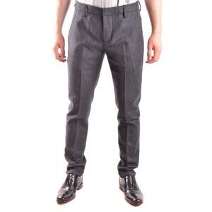 Dondup Slim Fit Wool Blend Pants Men grey